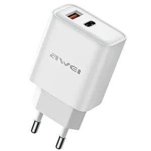 Charger Awei AWE000242 22.5W GaN USB-C fast charging adapter 22.5W output