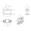 RAM Mounts Square Post Clamp Base RAM-D-247U-4 stiprinājums Photo 2