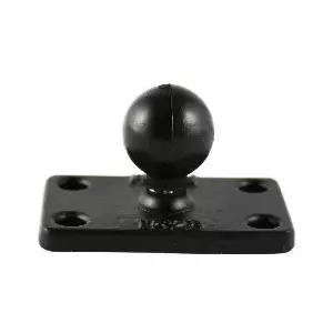 RAM Mounts Ball Base with 1" x 2" 4-Hole Pattern Black 50.8mm Width