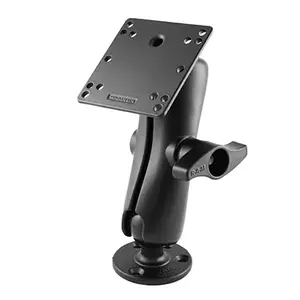 Mounting bracket RAM Mounts double ball with 100x100 mm VESA plate, aluminium, 6.8 kg capacity, black
