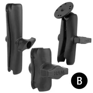 RAM Mounts Double Socket Arm RAM-B-201U-A Black 61.4mm Height 92.2g Weight