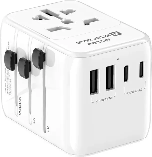 Ceļojumu adapteris Evelatus 09051 35W ar