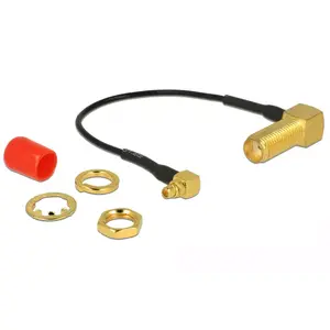 Coaxial Cable DeLOCK 89626 0.1m SMA MMCX Black