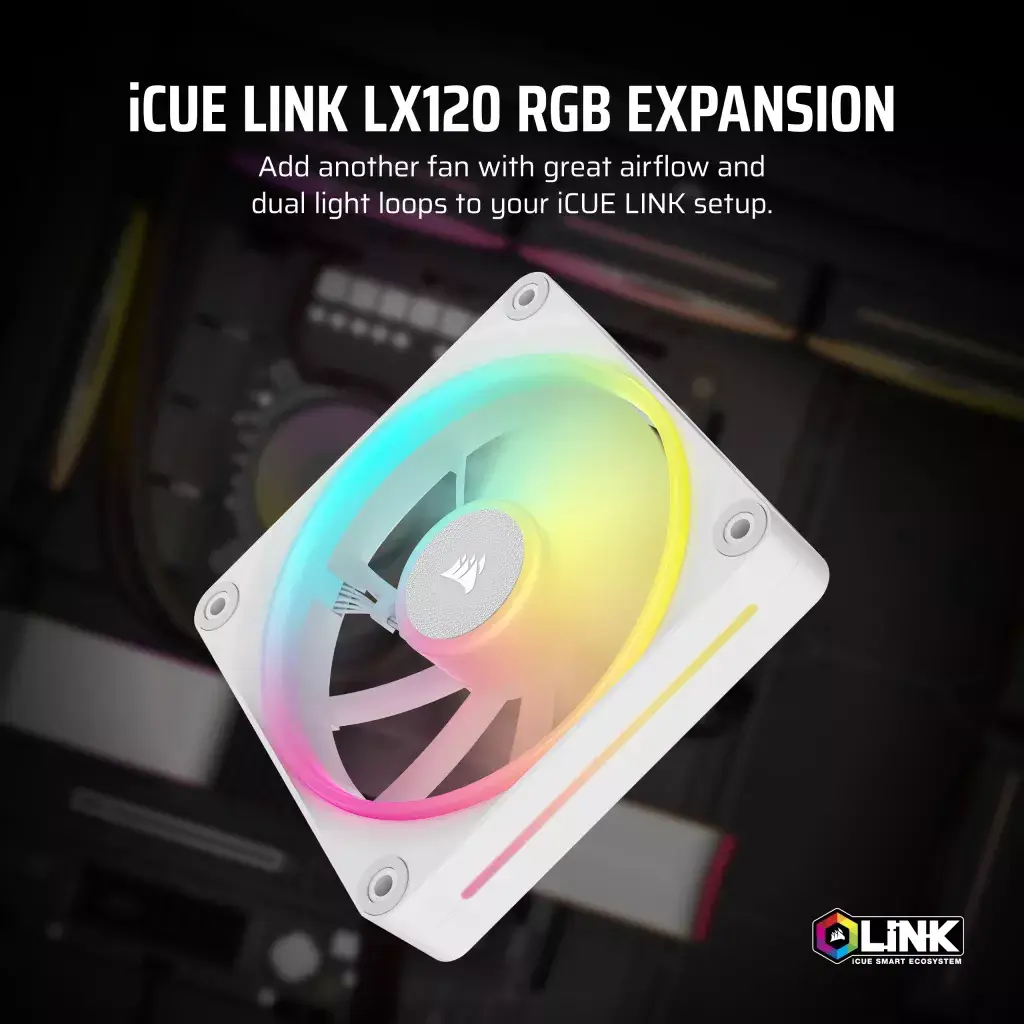Ventilators Corsair iCUE LINK LX120 RGB Photo 10