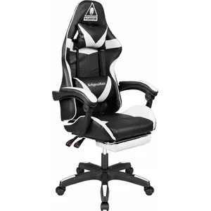 Gaming armchair Kruger & Matz Warrior GX-150 – black and white, model KM0790-BW