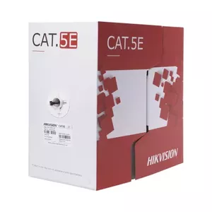 Сетевой кабель Hikvision DS-1LN5EO-UU/E 305 м Cat5e U/UTP Черный