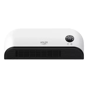 Электрический обогреватель Adler AD 7751, 2000 Вт, LED-дисплей, 2 скорости, пульт, горизонтальная установка, черный/белый
