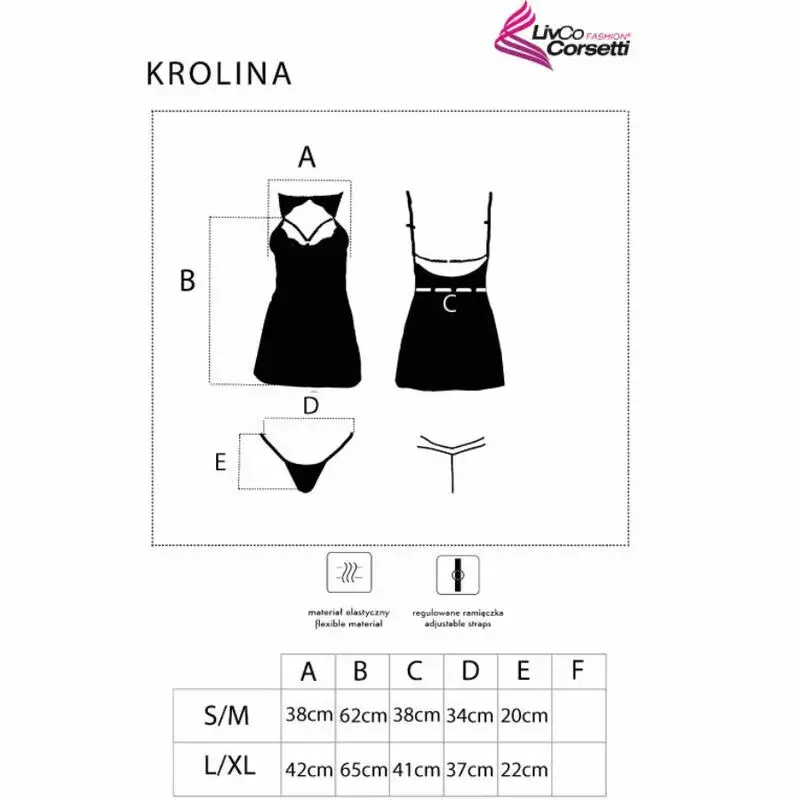 Пеньюар LIVCO CORSETTI FASHION S/M KROLINA LC 90734 Photo 4