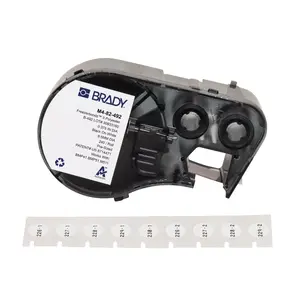 Self-adhesive polyester printer labels Brady M4-82-492, black on white, 9.54 mm, 240 pcs