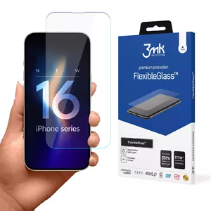 3MK FlexibleGlass Clear Screen Protector for Apple iPhone 16 Pro Max