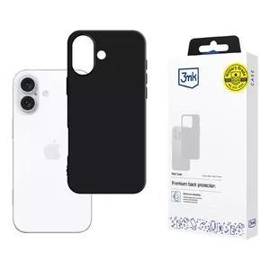 3MK Matt Case mobilā telefona vāciņš melns iPhone 16 Plus 17 cm