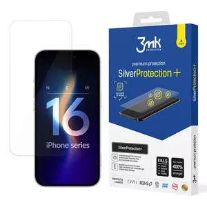 Защитное стекло 3MK iPhone 16 Pro Max Антибактериальное Устойчивое к царапинам Устойчивое к ударам