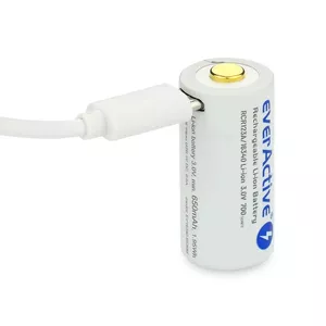 Rechargeable battery everActive EV16340 700mAh 3V with Micro USB charging
