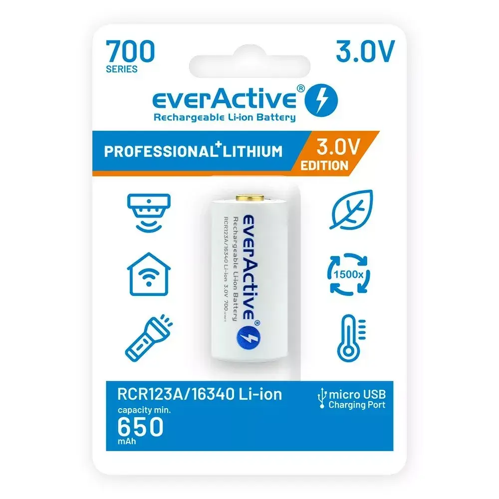 everActive EV16340 rechargeable 700mAh 3V Photo 9