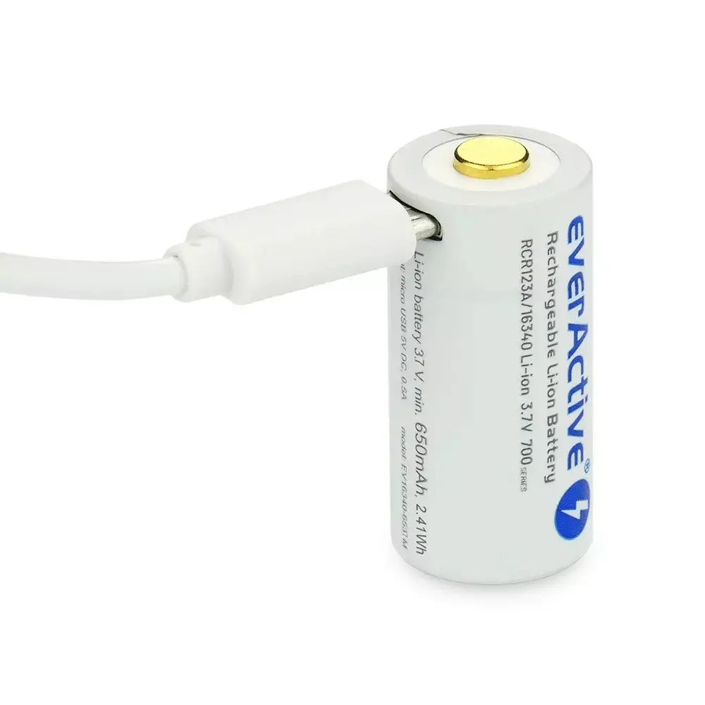 everActive 16340 3,7V 700 mAh Li-ion micro USB Photo 6