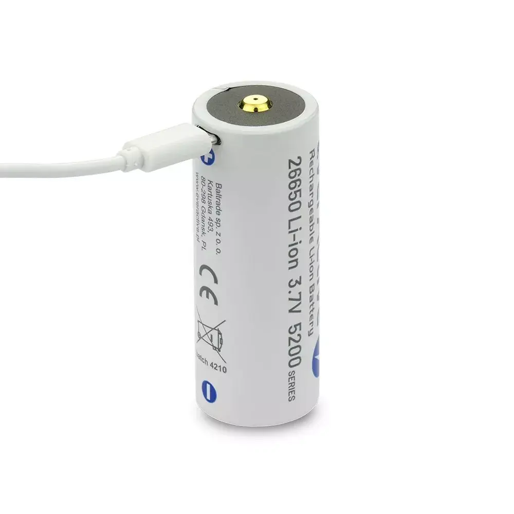 everActive EV26650-52M 3,7V 5200mAh uzlādējams Photo 9
