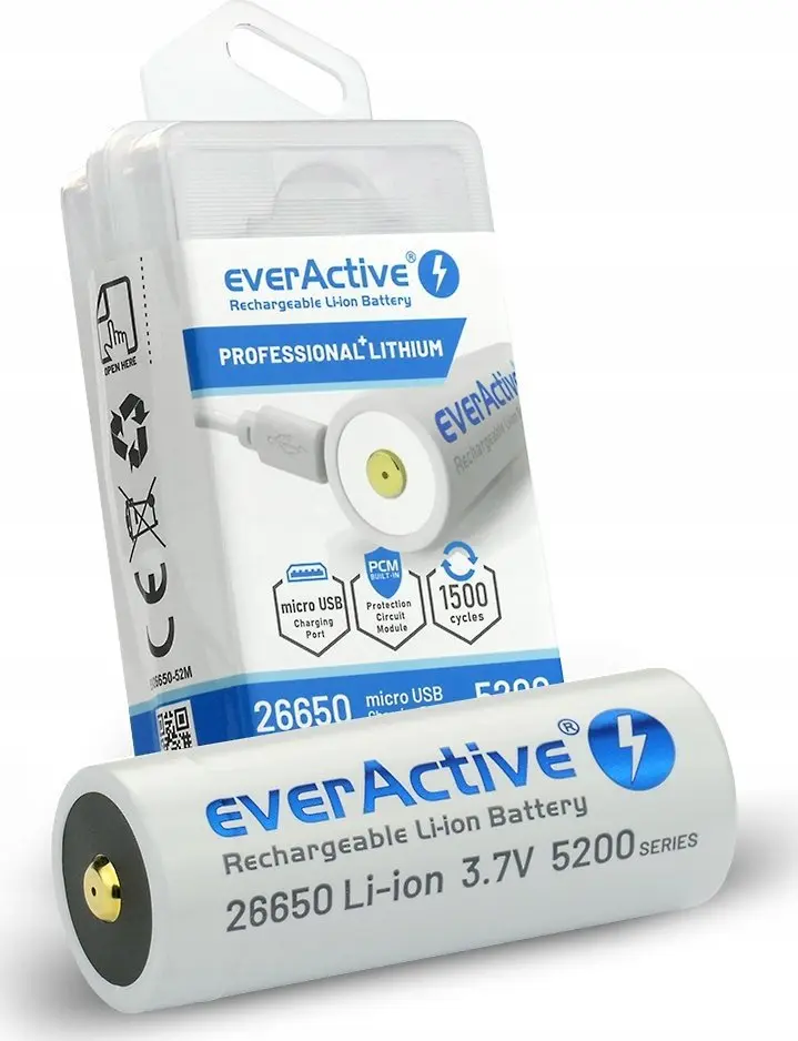 everActive EV26650-52M 3,7V 5200mAh uzlādējams Photo 10