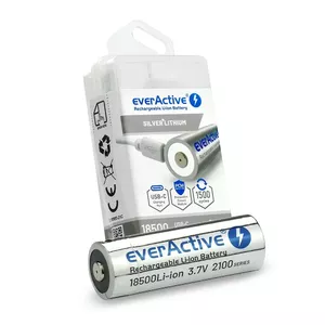 Rechargeable battery everActive EV18500 2100mAh 3.7V with USB-C charging