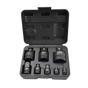 Impact Reduction Socket Set AWTools 8 pcs CrMo Black Line - AW38721BL