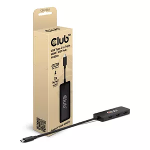 Интерфейсный хаб USB Type-C CLUB3D CSV-1554 Черный