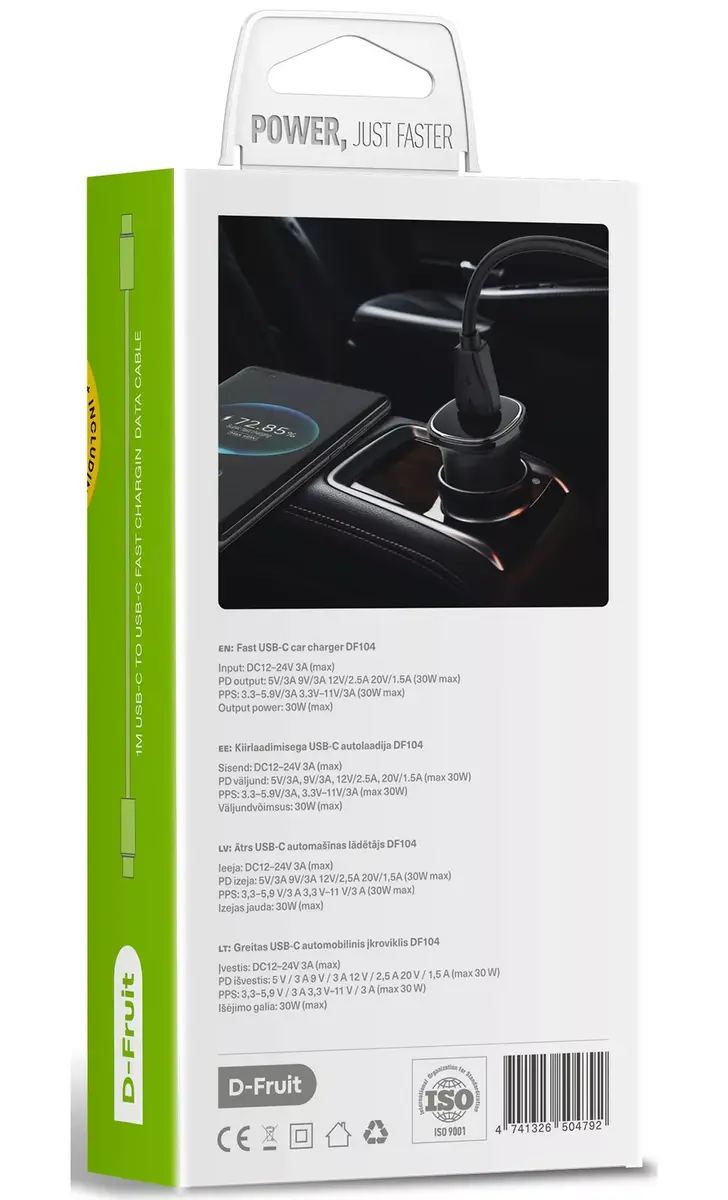 Car charger D-Fruit DF104 30W USB-C Photo 2