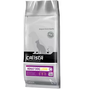 Sausais suņu barības CALISTA Adult Lamb 12 kg — pilnvērtīga barība pieaugušiem suņiem, 23% proteīna, 11% tauku, 9% mitrums
