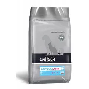 Sausais barības produkts suņiem CALISTA Baby Dog Lamb 12 kg — jēra formula kucēniem, olbaltumvielas 28%, tauki 19%