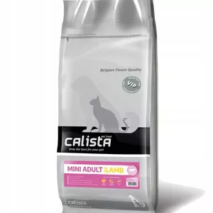 Sausais suņu barība CALISTA Mini Adult Lamb 12 kg — pieaugušām mazajām šķirnēm, olbaltumvielas 26%, tauki 14%