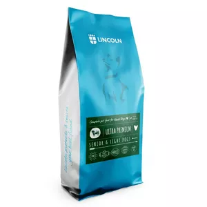 Sausais suņu barība Lincoln Ultra Premium Senior Beef with rice 12 kg — senioriem, 22% olbaltumvielu, 13% tauku