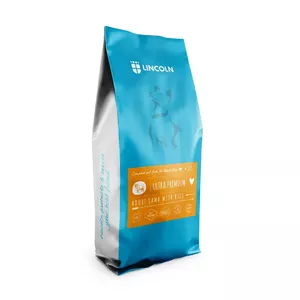 Sausais barības maisījums suņiem Lincoln Ultra Premium Medium and Large jērs ar rīsiem 12 kg, pieaugušiem, olbaltumvielas 24%, tauki 14%