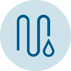 Clear water, optimally purified by the patented water flow