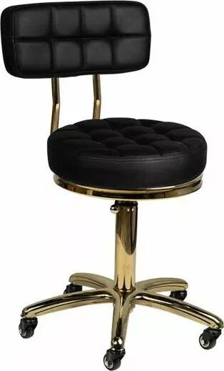 Kosmētikas krēsls Activeshop GOLD AM-961 melns