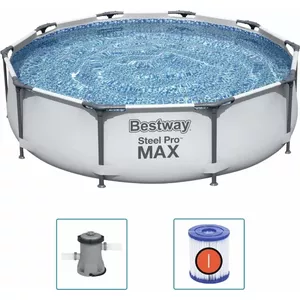 Framed pool Bestway Steel Pro 3.05 m x 0.76 m, capacity 4678 L, pump 1249 L/h