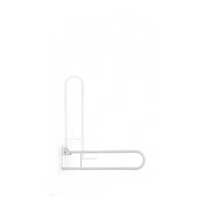 Toilet handrail REHA FUND RF-920 hinged metal grab bar, 750 mm length, foldable, white, max load 130 kg