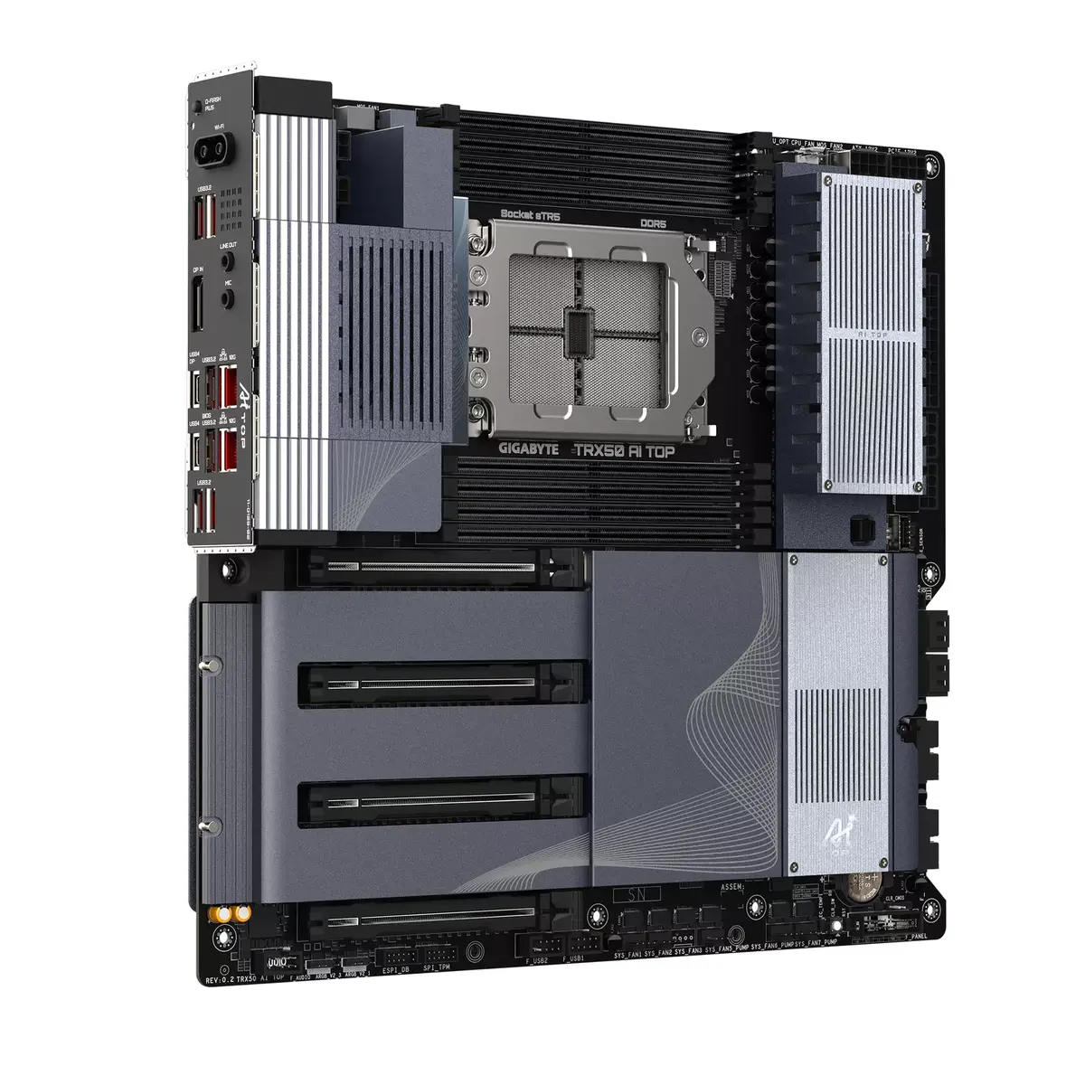 Pamatplate GIGABYTE TRX50 AI TOP, TRX50 Photo 3