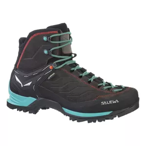 Salewa MTN Trainer Mid GTX Женские Взрослые Черные Синие Кожа Замша Vibram WTC