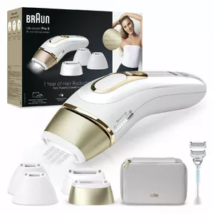 IPL hair removal device BRAUN Silk‑expert Pro PL5356 with 400,000 flashes, 10 intensity levels, body and precision face attachments