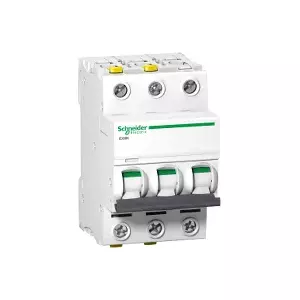 Автоматический выключатель Schneider Electric iC60N, 3 полюса, 20А, тип D, 440В