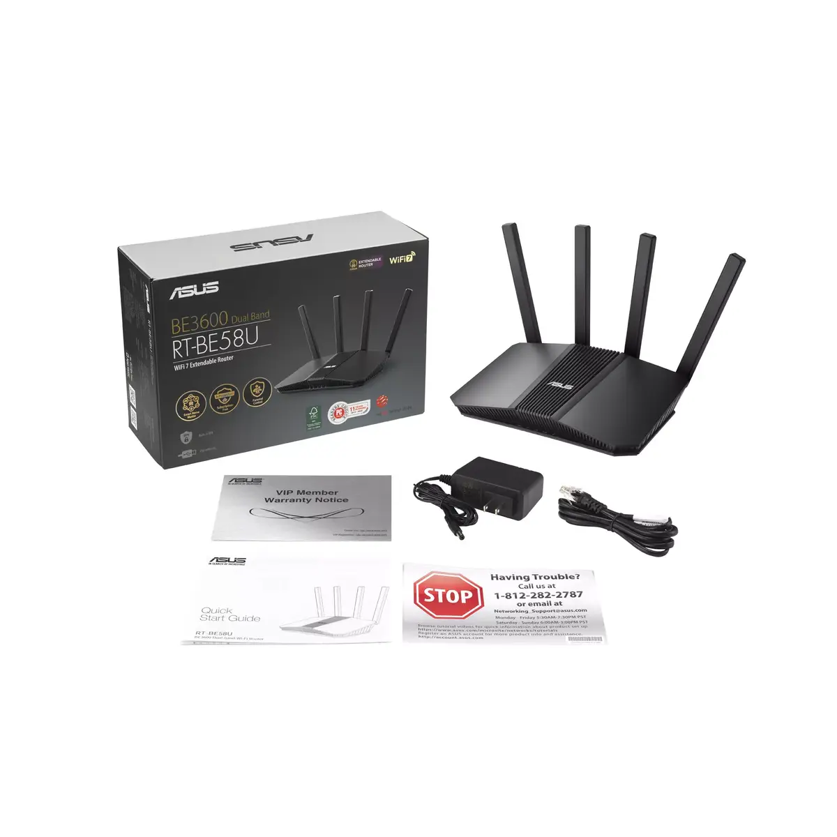 ASUS RT-BE58U Galda maršrutētājs Wi‑Fi 7 Photo 8