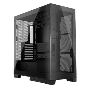 PC Case MODECOM Volcano SPACE MIDI Tower White — tempered glass, USB-C front, supports ATX/Micro-ATX, GPU up to 430 mm