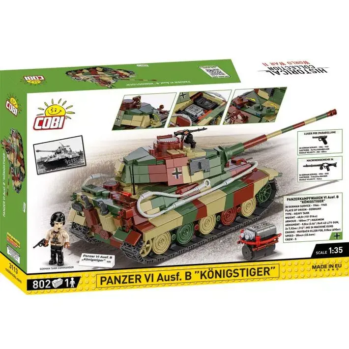 Būvniecības komplekts COBI Panzer VI Ausf. B Königstiger Photo 8