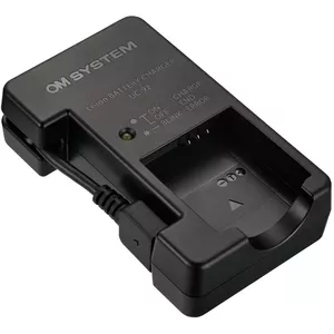 Battery Charger OLYMPUS UC-92 for Digital Camera Batteries, Li-Ion, 0.8 A Output, 2.5 h Recharge, Black