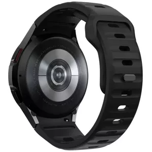 Силиконовый ремешок Tech-Protect для Samsung Galaxy Watch4/5/5 Pro/6/7/FE, чёрный