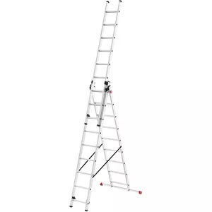 Aluminium Combination Ladder Hailo ProfiStep Combi 3x12 steps