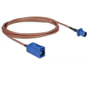 Coaxial Cable DeLOCK 89669 RG-316 1.8 m FAKRA C Blue Brown