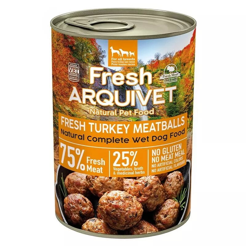 Mitrs suņu barības ARQUIVET Fresh Turkey