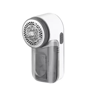Handheld fabric shaver ESPERANZA ECS009 — white, stainless steel blade, battery-powered (2×AA), 60 mm head width