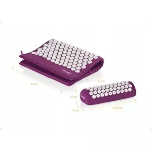 Acupressure mat with pillow Qmed ACUPRESSURE MAT — pressure-point massage pad