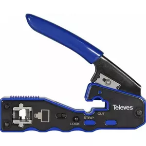 Crimping machine Televes 209802 for RJ45 connectors, automatic cutting, model 37230