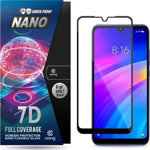 Tempered hybrid screen protector Crong 7D Nano Flexible Glass for Xiaomi Redmi 7 — full-screen 9H hybrid glass
